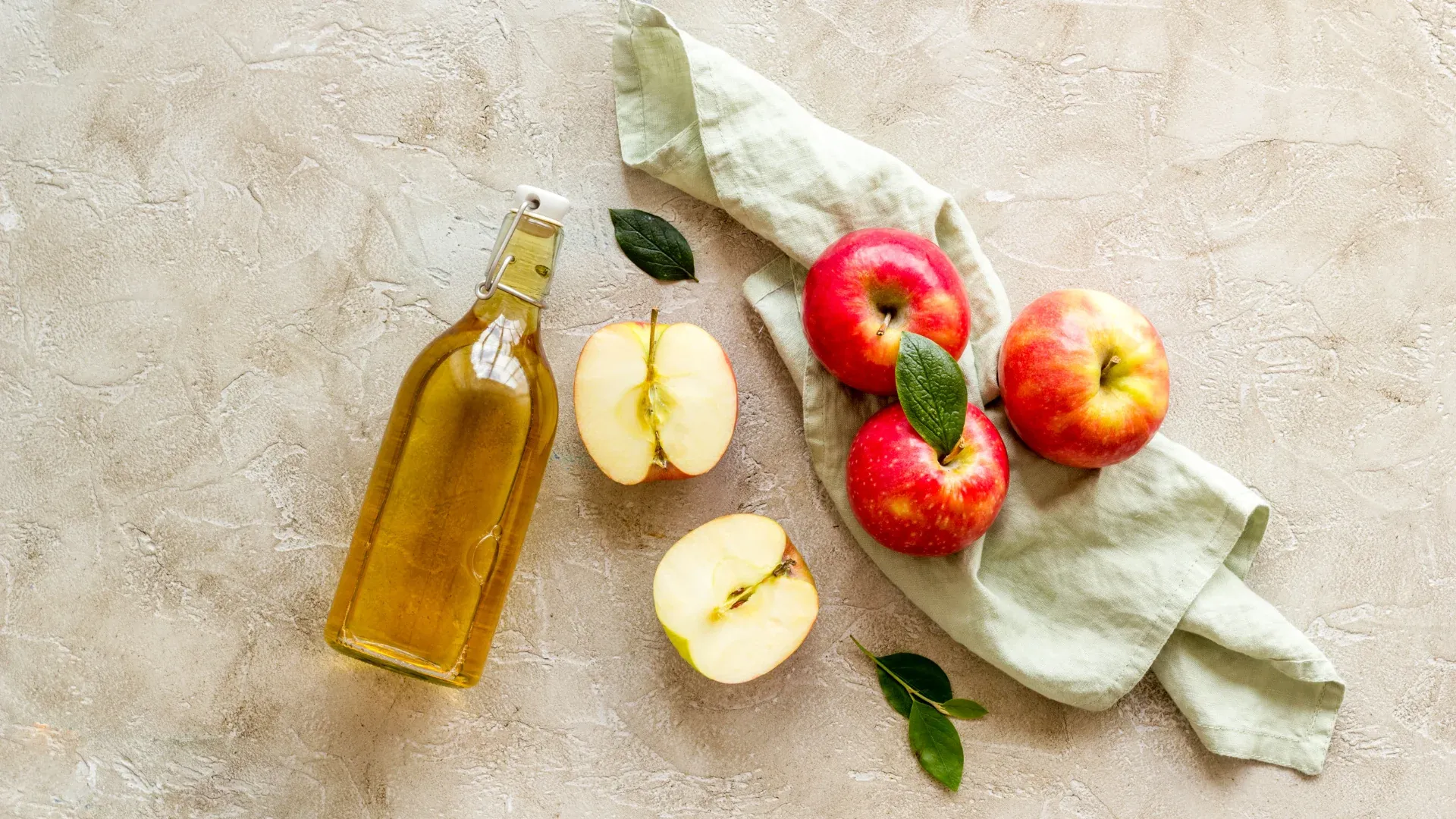 Äppelcidervinäger före maten
