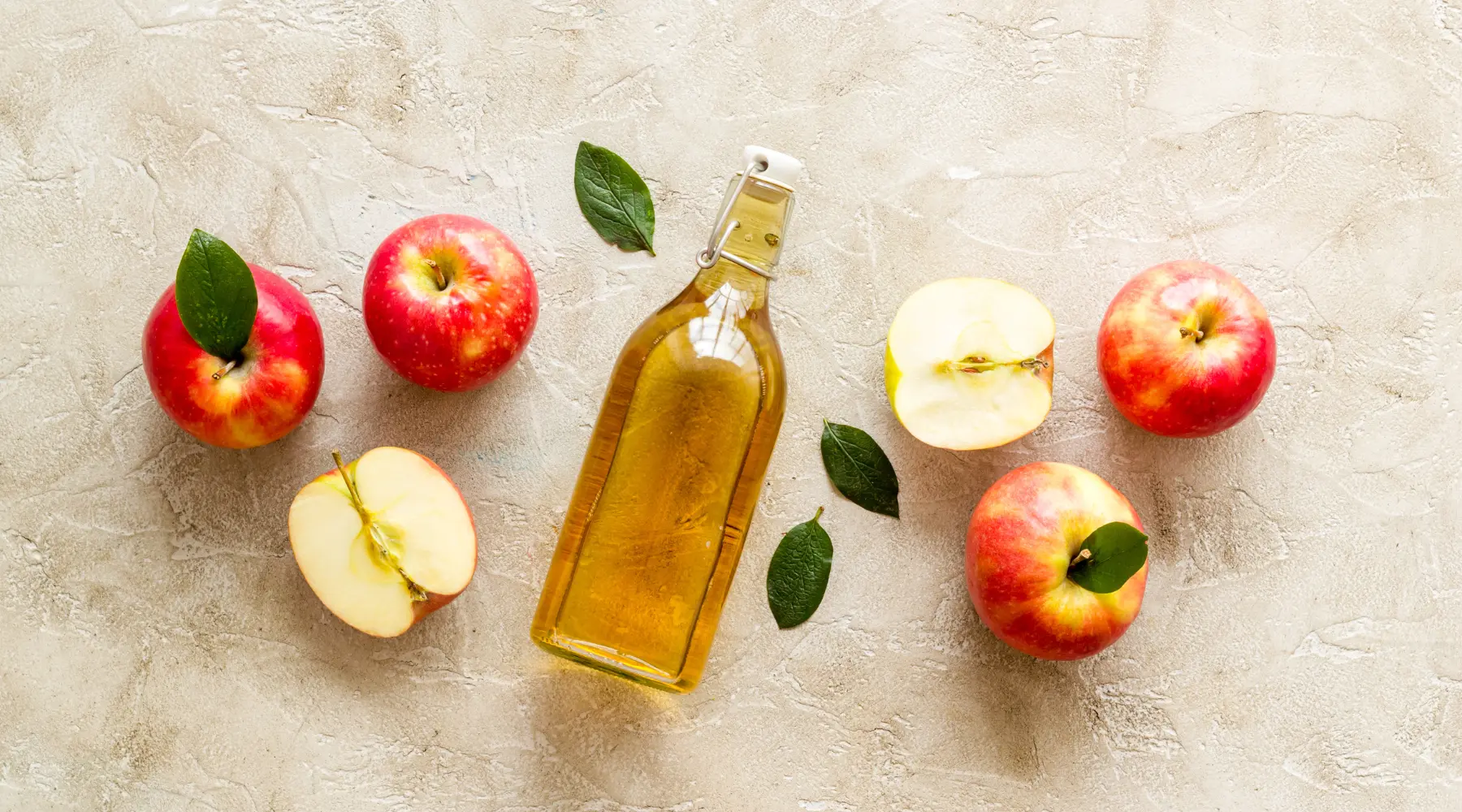 Äppelcidervinäger som stöd för matsmältningen